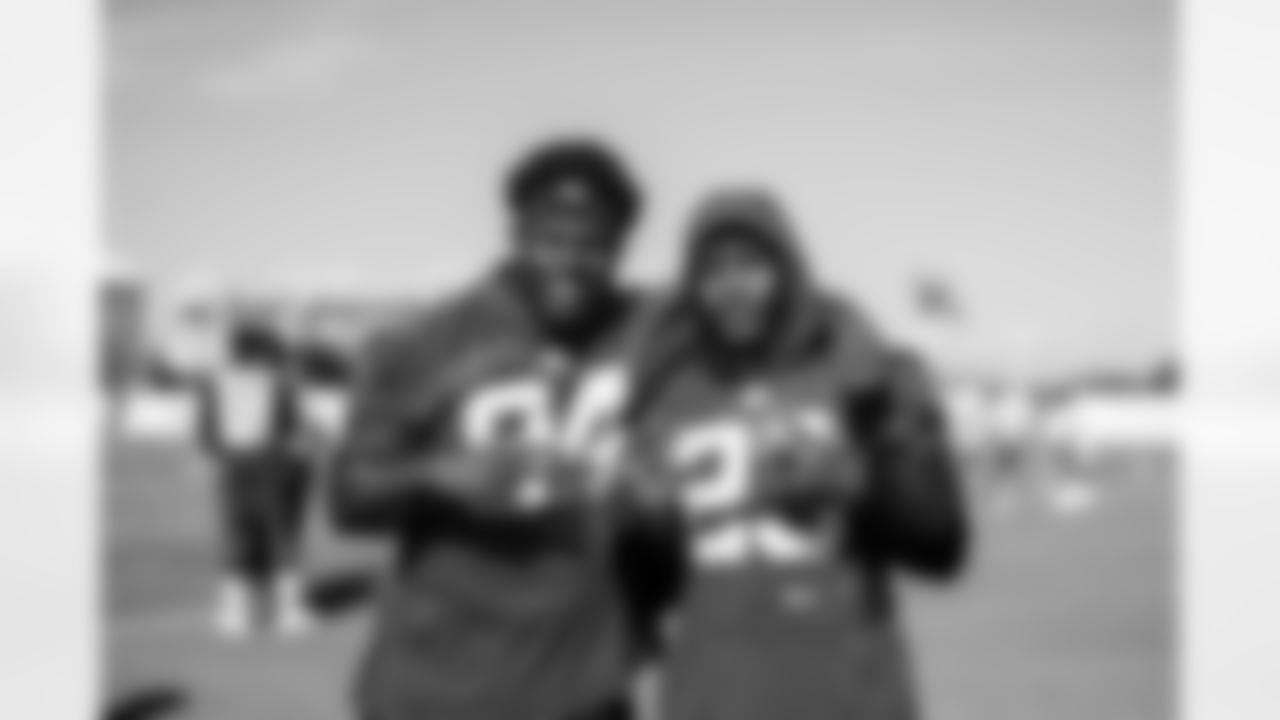 TAMPA, FL - June 12, 2025 - Defensive Lineman Calijah Kancey #94 and Safety Tykee Smith #23 of the Tampa Bay Buccaneers during 2025 Minicamp at AdventHealth Training Center. Photo By Tori Richman/Tampa Bay Buccaneers