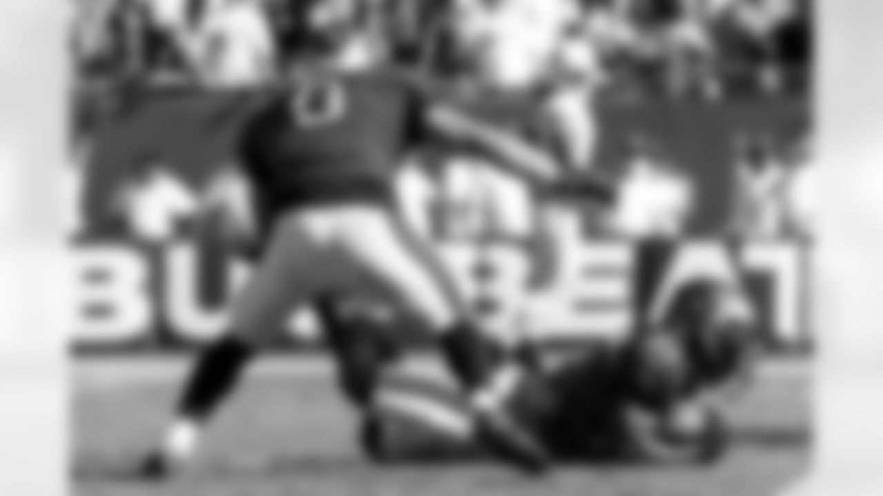 TAMPA, FL - November 30, 2025 - Safety Antoine Winfield Jr. #31 of the Tampa Bay Buccaneers intercepts a pass during the game between the Arizona Cardinals and Tampa Bay Buccaneers. The Bucs won the game, 20-17. Photo By Doug DeFelice/Tampa Bay Buccaneers