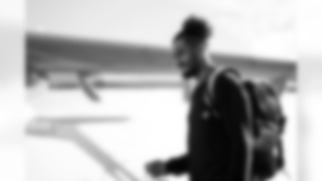 TAMPA, FL - November 22, 2025 - Wide Receiver Emeka Egbuka #2 of the Tampa Bay Buccaneers departs before the game against the Los Angeles Rams. Photo By Tori Richman/Tampa Bay Buccaneers