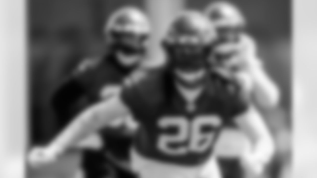 TAMPA, FL - May 29, 2025 - Safety Kaevon Merriweather #26 of the Tampa Bay Buccaneers during OTA's at AdventHealth Training Center. Photo By Doug DeFelice/Tampa Bay Buccaneers