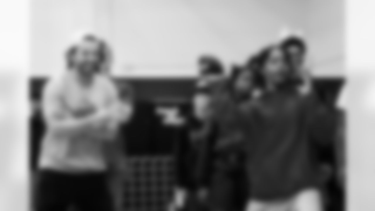 TAMPA, FL - December 16, 2025 - The Baker and Emily Mayfield Foundation's annual 'Passing The Joy' event. Photo By Doug DeFelice/Tampa Bay Buccaneers