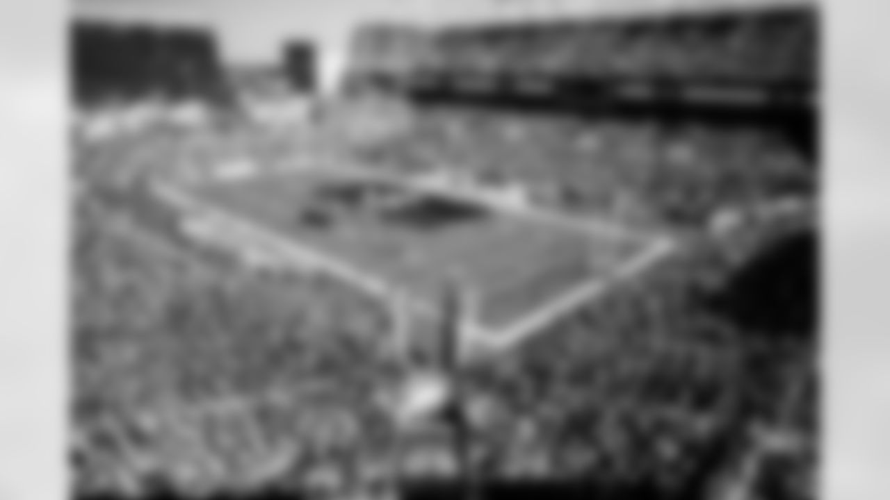 TAMPA, FL - November 30, 2025 - A general view during team introductions from the 300 level before the game between the Arizona Cardinals and Tampa Bay Buccaneers. The Bucs won the game, 20-17. Photo By Mike Carlson/Tampa Bay Buccaneers