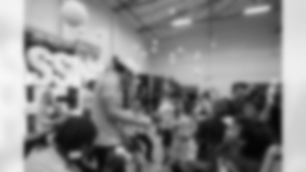 TAMPA, FL - December 16, 2025 - The Baker and Emily Mayfield Foundation's annual 'Passing The Joy' event. Photo By Doug DeFelice/Tampa Bay Buccaneers