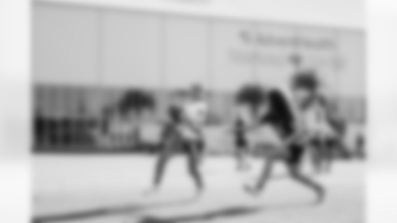 TAMPA, FL - February 12, 2026 - The 2026 Girls Flag Football Preseason Classic at AdventHealth Training Center. Photo By Tori Richman/Tampa Bay Buccaneers