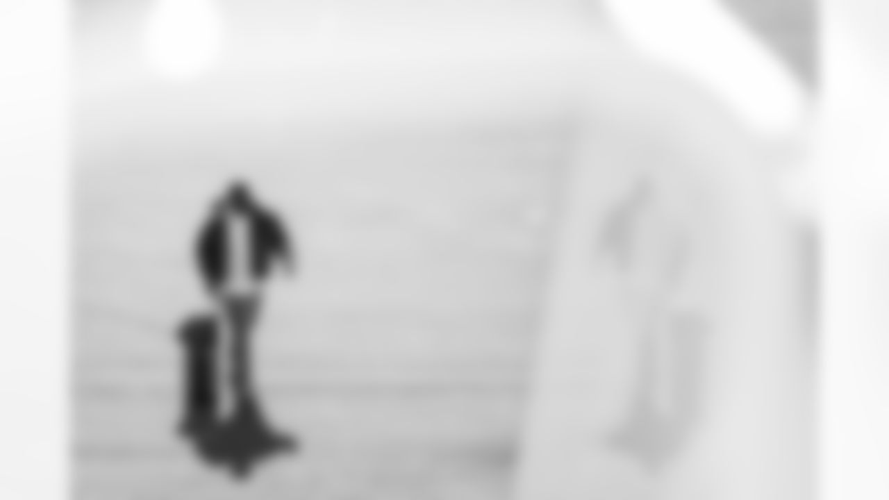 TAMPA, FL - November 15, 2025 - Offensive Tackle Benjamin Chukwuma #70 of the Tampa Bay Buccaneers departs before the Bucs' game against the Buffalo Bills. Photo By Tori Richman/Tampa Bay Buccaneers