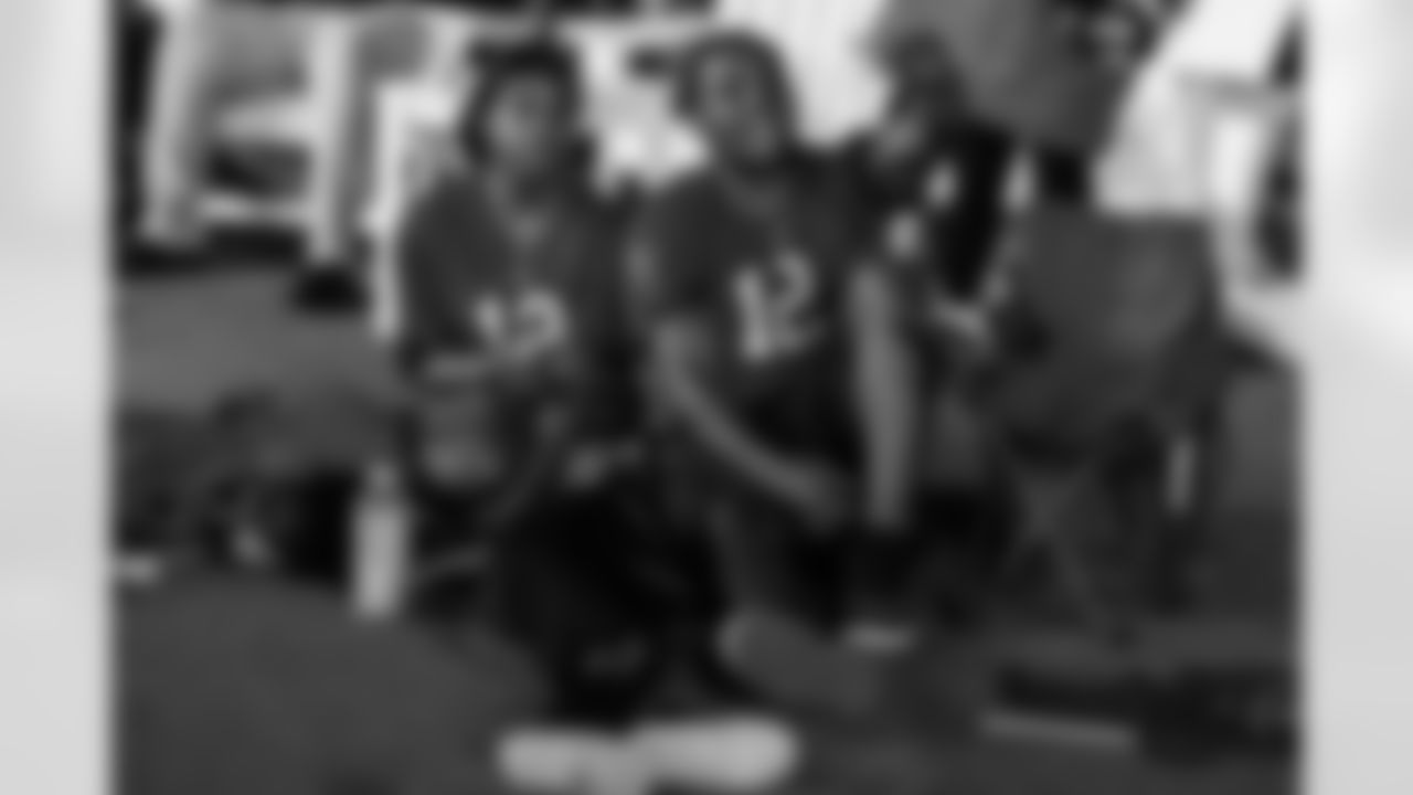 TAMPA, FL - November 23, 2025 - Fans during the Watch Party at Armature Works during the game between the Tampa Bay Buccaneers and the Los Angeles Rams. Photo By Doug DeFelice/Tampa Bay Buccaneers