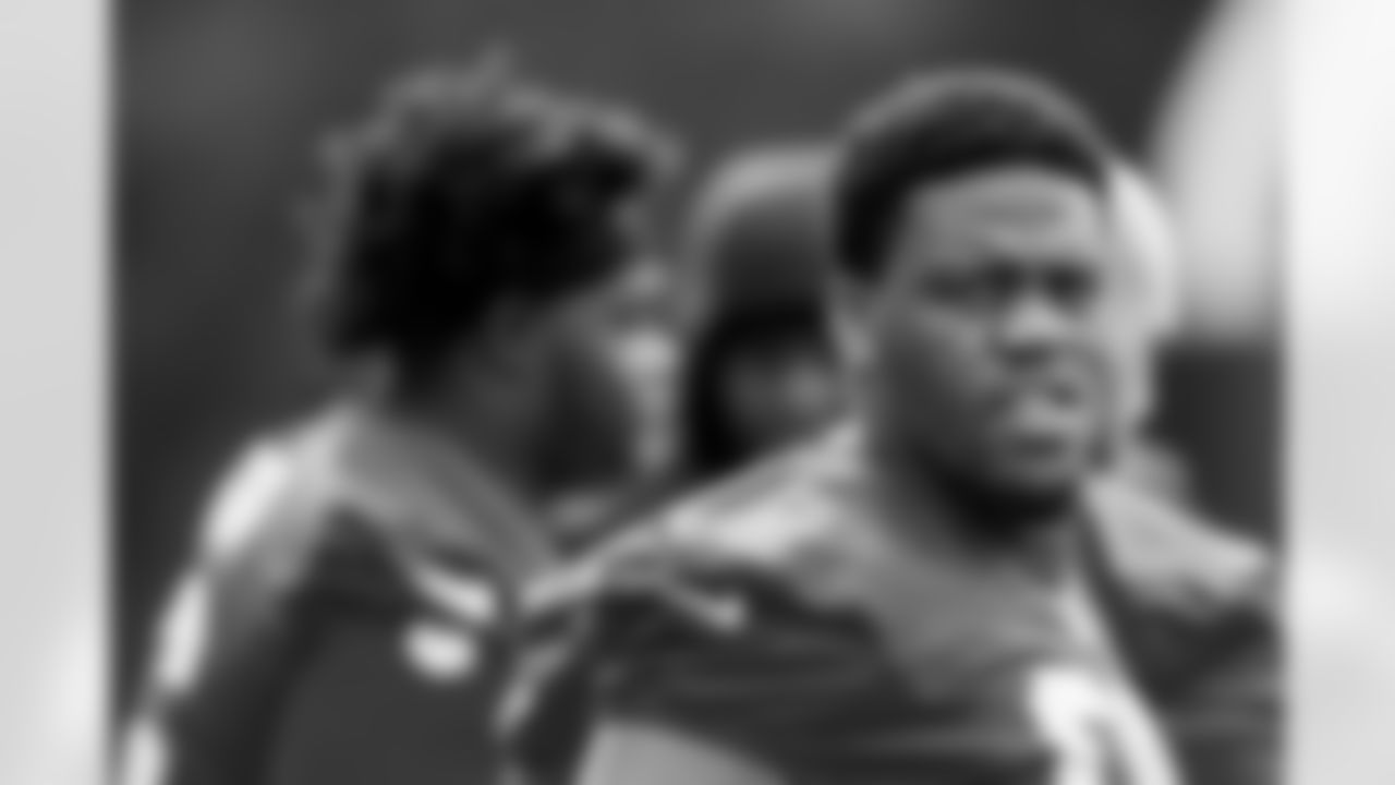TAMPA, FL - May 13, 2025 - Defensive Lineman Elijah Roberts #95 of the Tampa Bay Buccaneers during Phase 2 workouts at AdventHealth Training Center. Photo By Tori Richman/Tampa Bay Buccaneers
