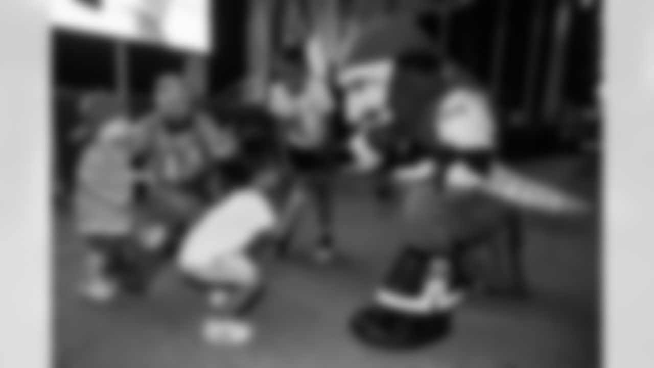 TAMPA, FL - November 23, 2025 - Captain Fear during the Watch Party at Armature Works during the game between the Tampa Bay Buccaneers and the Los Angeles Rams. Photo By Doug DeFelice/Tampa Bay Buccaneers