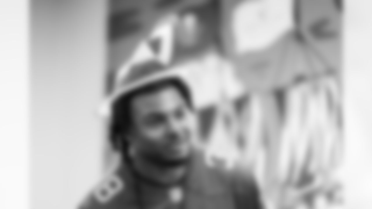 TAMPA, FL - March 03, 2026 - Safety Rashad Wisdom #38 of the Tampa Bay Buccaneers during the National Reading Month celebration hosted by The Tampa Bay Buccaneers and Dr. Seuss Enterprises at Potter Elementary School. Photo By Doug DeFelice/Tampa Bay Buccaneers