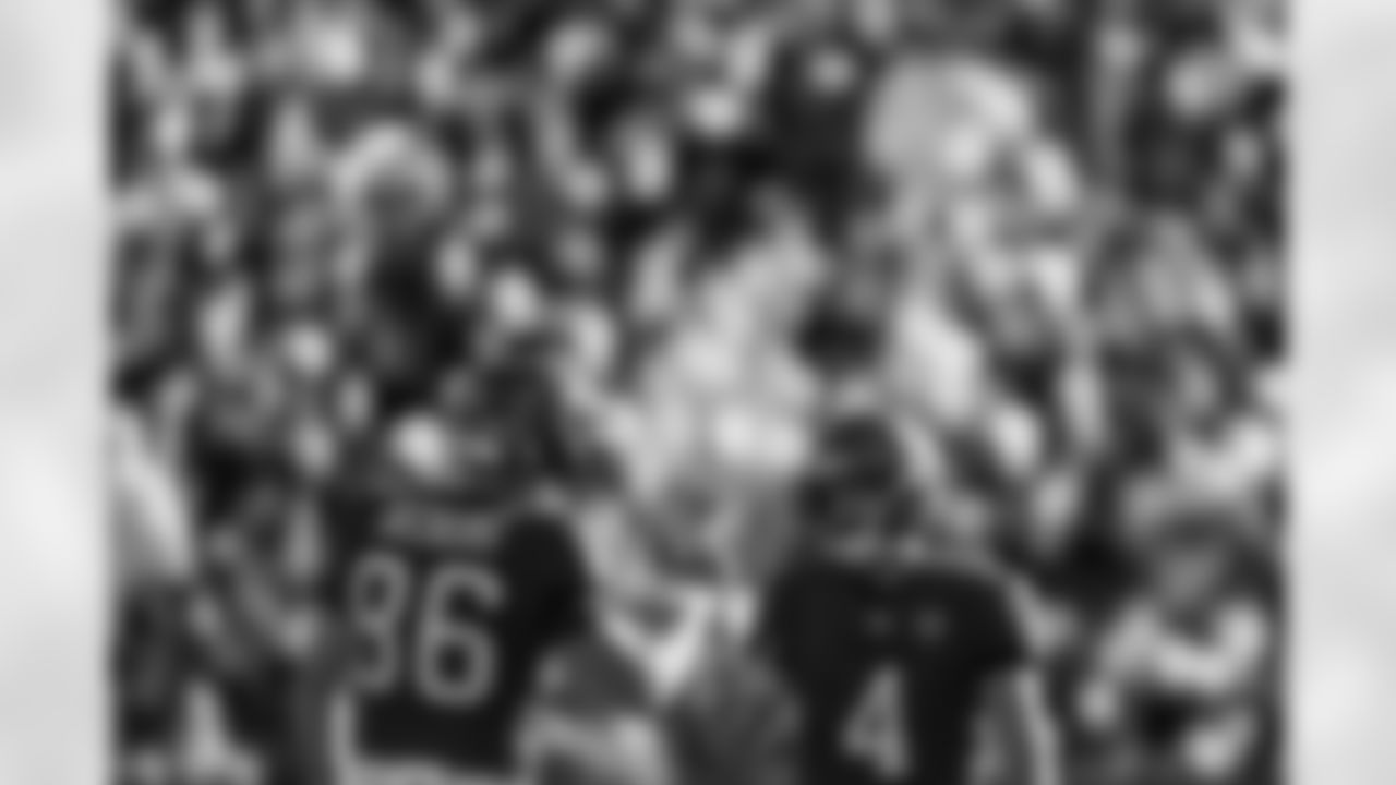 TAMPA, FL - November 30, 2025 - Long Snapper Evan Deckers #86 and Kicker Chase McLaughlin #4 of the Tampa Bay Buccaneers during the game between the Arizona Cardinals and Tampa Bay Buccaneers. The Bucs won the game, 20-17. Photo By Kyle Zedaker/Tampa Bay Buccaneers