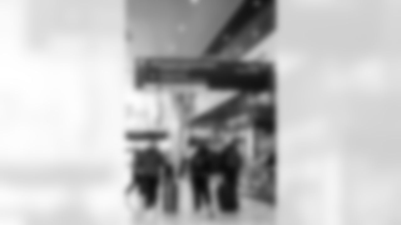 INDIANAPOLIS, IN - February 23, 2026 - Scouts arrive in Indianapolis for the 2026 NFL Combine at Lucas Oil Stadium. Photo By Tori Richman/Tampa Bay Buccaneers