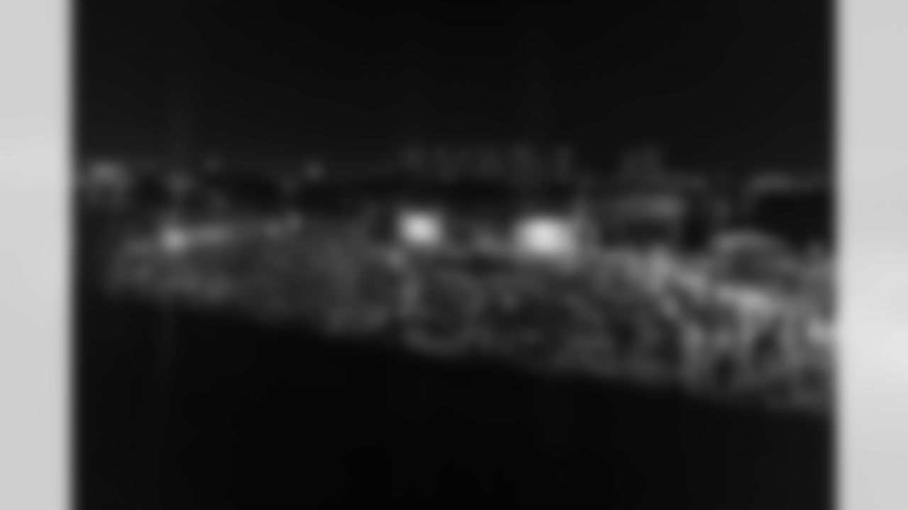 TAMPA, FL - November 23, 2025 - Watch Party at Armature Works during the game between the Tampa Bay Buccaneers and the Los Angeles Rams. Photo By Doug DeFelice/Tampa Bay Buccaneers