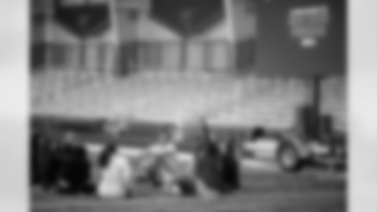 TAMPA, FL - December 16, 2025 - The final session of the Player-Student Mentoring Program at AdventHealth Training Center. Photo By Kyle Zedaker/Tampa Bay Buccaneers