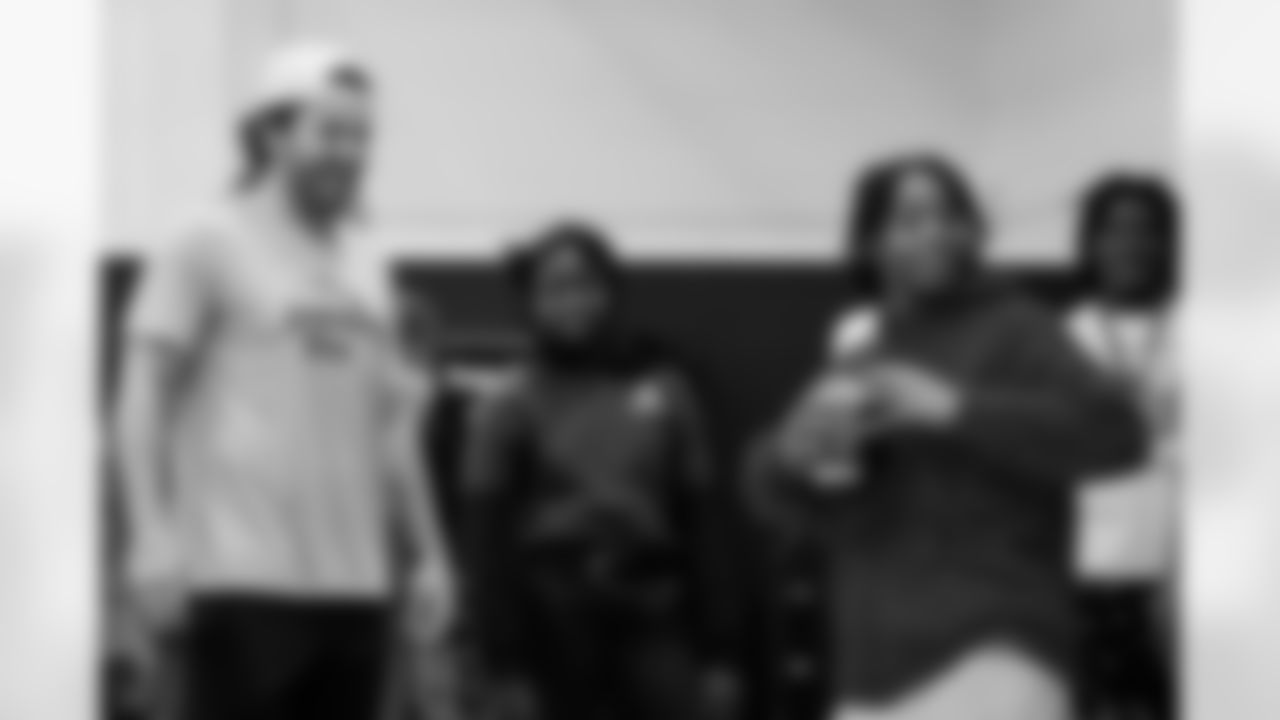 TAMPA, FL - December 16, 2025 - The Baker and Emily Mayfield Foundation's annual 'Passing The Joy' event. Photo By Doug DeFelice/Tampa Bay Buccaneers