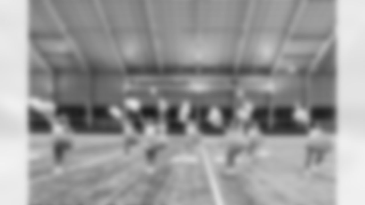 TAMPA, FL - December 09, 2025 - Tampa Bay Buccaneers Cheerleaders during Field Rehearsal at AdventHealth Training Center. Photo By Tori Richman/Tampa Bay Buccaneers