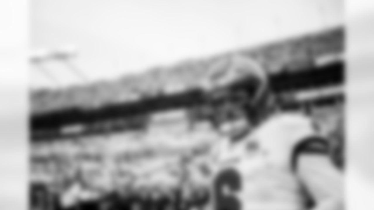 CHARLOTTE, NC - December 21, 2025 - Quarterback Baker Mayfield #6 of the Tampa Bay Buccaneers before the game between the Tampa Bay Buccaneers and Carolina Panthers. The Bucs lost the game, 23-20. Photo By Tori Richman/Tampa Bay Buccaneers