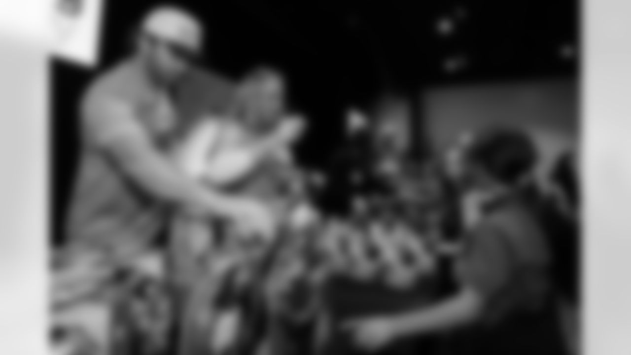 TAMPA, FL - December 16, 2025 - The Baker and Emily Mayfield Foundation's annual 'Passing The Joy' event. Photo By Doug DeFelice/Tampa Bay Buccaneers