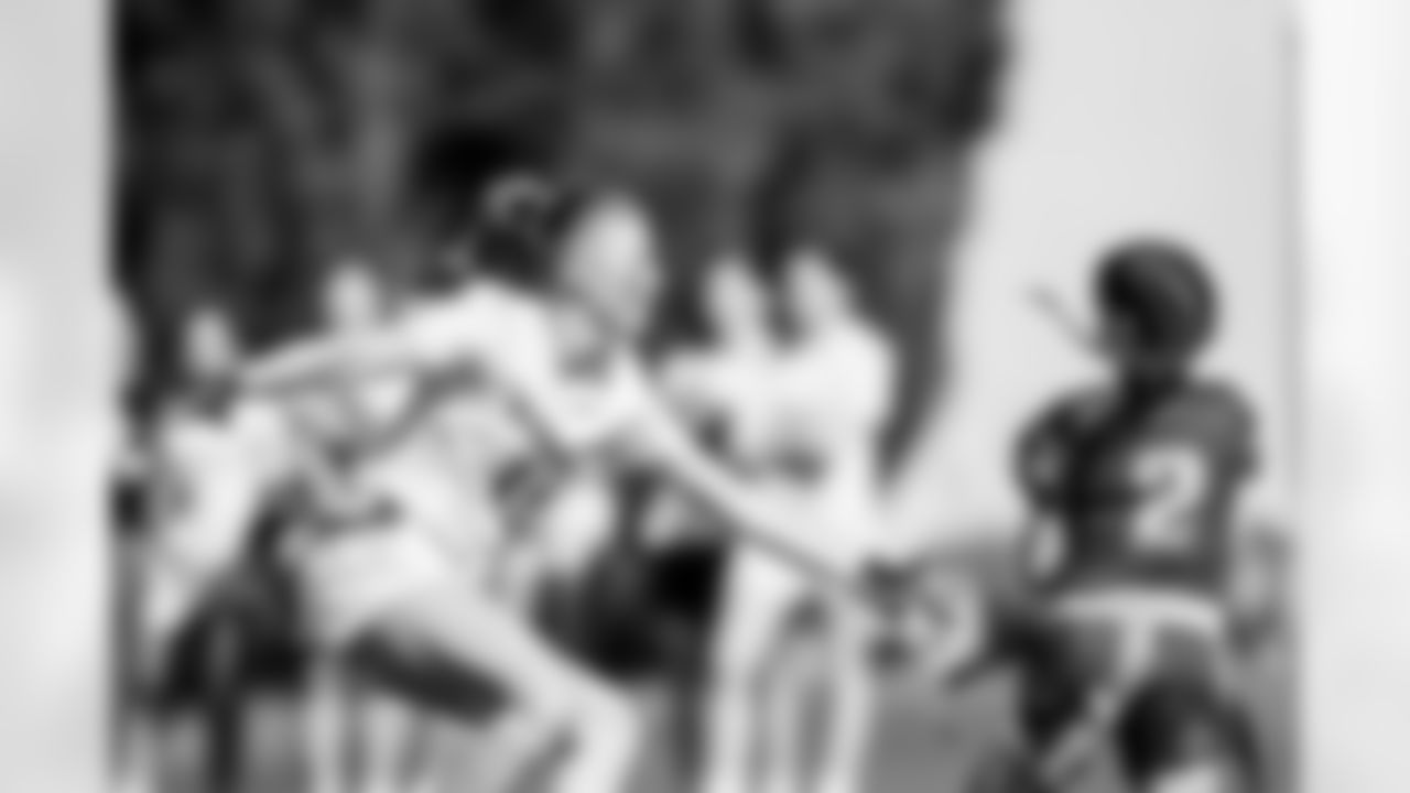 TAMPA, FL - February 10, 2026 - The 2026 Girls Flag Football Preseason Classic at AdventHealth Training Center. Photo By Tori Richman/Tampa Bay Buccaneers