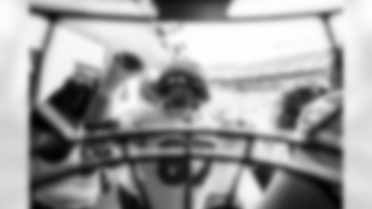 TAMPA, FL - November 09, 2025 - Guard Luke Goedeke #67 of the Tampa Bay Buccaneers before the game between the New England Patriots and Tampa Bay Buccaneers. The Bucs lost the game, 28-23. Photo By Kyle Zedaker/Tampa Bay Buccaneers