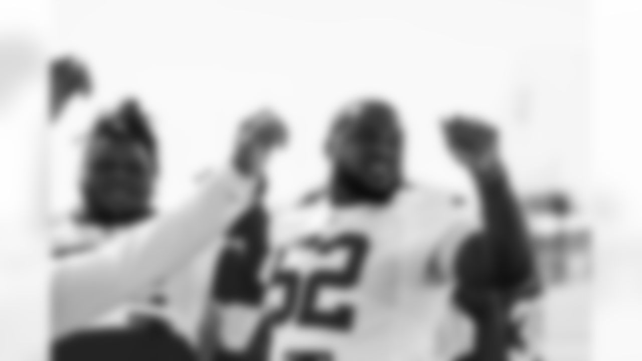 TAMPA, FL - November 20, 2025 - Defensive Lineman C.J. Brewer #52 of the Tampa Bay Buccaneers during practice at AdventHealth Training Center. Photo By Tori Richman/Tampa Bay Buccaneers