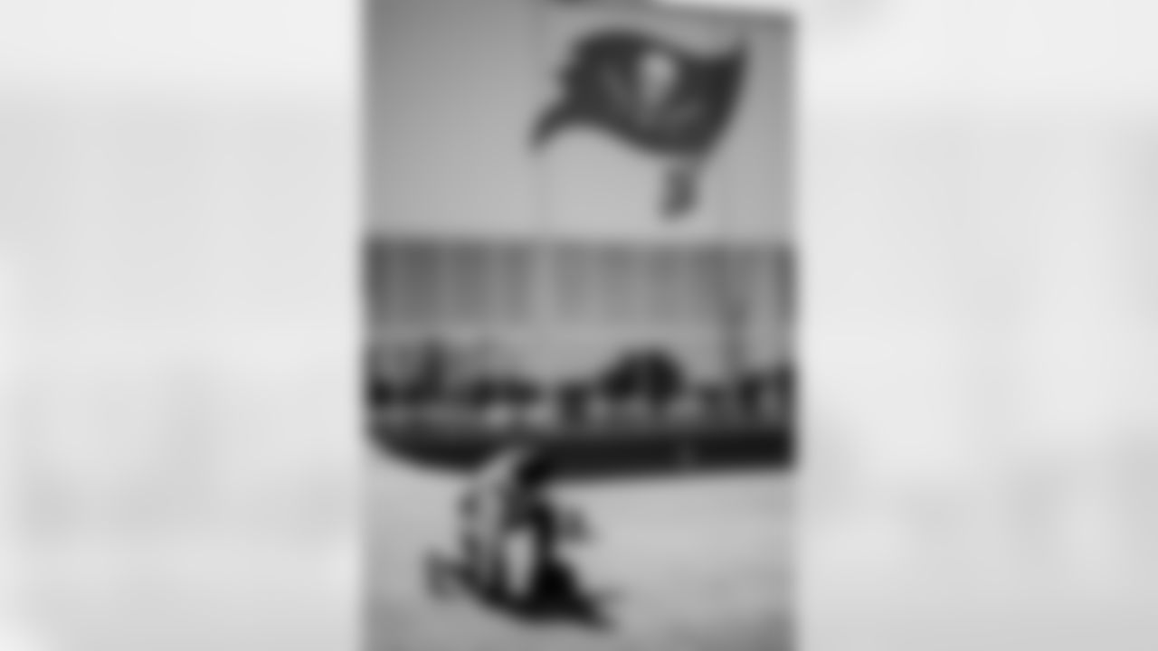 TAMPA, FL - November 28, 2025 - Safety Rashad Wisdom #38 of the Tampa Bay Buccaneers during practice at AdventHealth Training Center. Photo By Kyle Zedaker/Tampa Bay Buccaneers