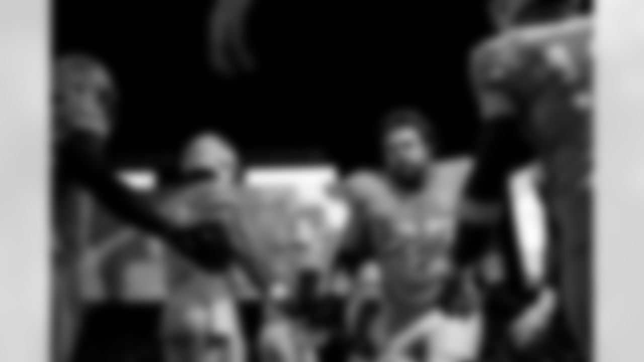 TAMPA, FL - December 11, 2025 - The Tampa Bay Buccaneers and Atlanta Falcons during a regular season game at Raymond James Stadium. The Bucs lost the game, 29-28. Photo By Kyle Zedaker/Tampa Bay Buccaneers