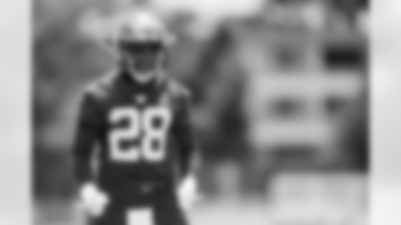 TAMPA, FL - May 09, 2025 - Safety Shilo Sanders #28 of the Tampa Bay Buccaneers during 2025 Rookie Mini Camp at AdventHealth Training Center. Photo By Tori Richman/Tampa Bay Buccaneers
