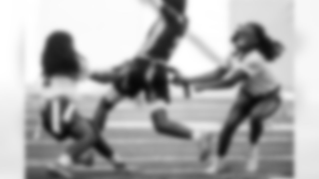 TAMPA, FL - February 11, 2026 - The 2026 Girls Flag Football Preseason Classic. Photo By Kyle Zedaker/Tampa Bay Buccaneers