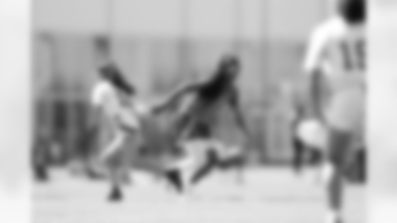 TAMPA, FL - February 13, 2026 - The 2026 Girls Flag Football Preseason Classic at AdventHealth Training Center. Photo By Cian Leach/Tampa Bay Buccaneers