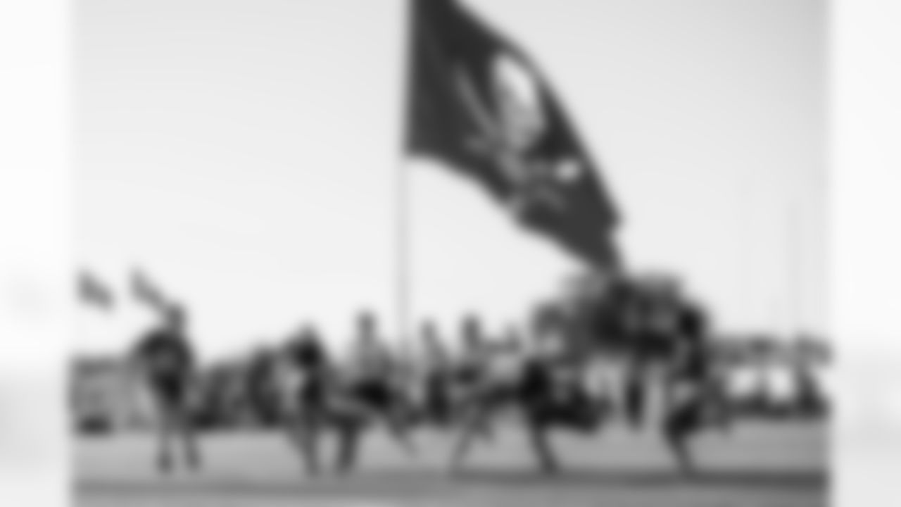 TAMPA, FL - February 10, 2026 - The 2026 Girls Flag Football Preseason Classic at AdventHealth Training Center. Photo By Tori Richman/Tampa Bay Buccaneers