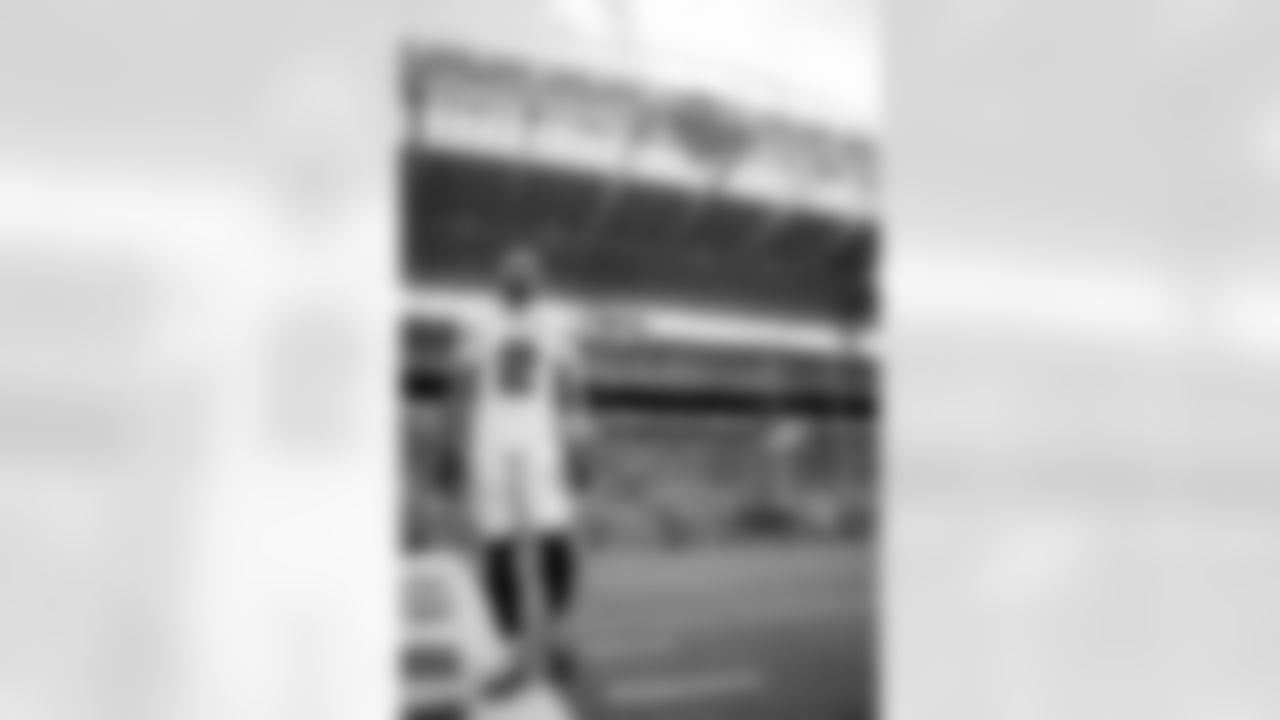 MIAMI GARDENS, FL - December 28, 2025 - Wide Receiver Emeka Egbuka #2 of the Tampa Bay Buccaneers before the game between the Tampa Bay Buccaneers and Miami Dolphins. The Bucs lost the game, 20-17. Photo By Kyle Zedaker/Tampa Bay Buccaneers