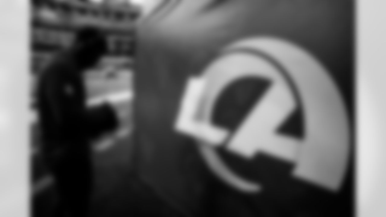 INGLEWOOD, CA - November 23, 2025 - Running Back Owen Wright #49 of the Tampa Bay Buccaneers before the game between the Tampa Bay Buccaneers and Los Angeles Rams. The Bucs lost the game, 34-7. Photo By Kyle Zedaker/Tampa Bay Buccaneers