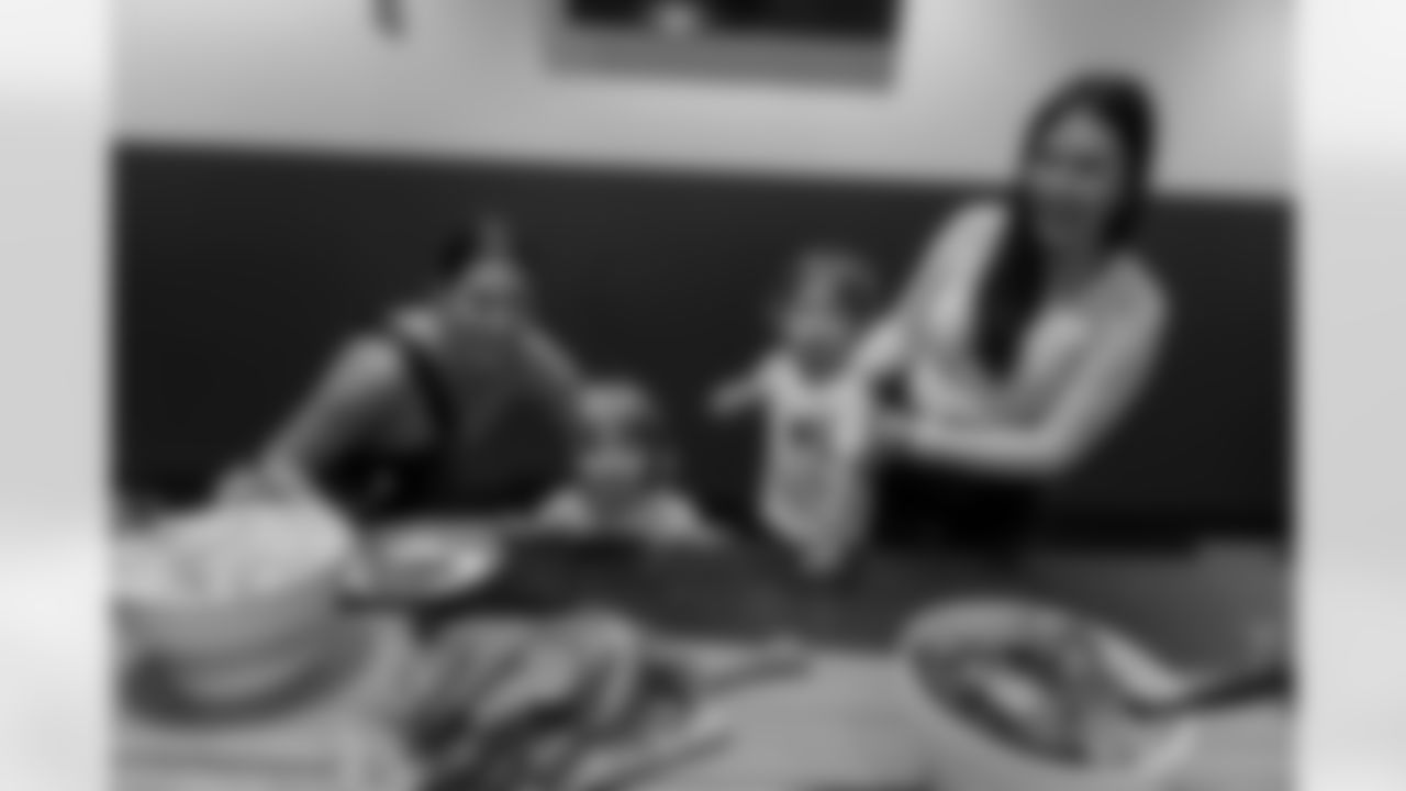 TAMPA, FL - December 06, 2025 - She is Football Bayshore Walk: Raise The Flags event with Bayshore Breakfast Club and Tampa Girls Social & Wellness at Hyde House Public Studio. Photo By Mike Carlson/Tampa Bay Buccaneers