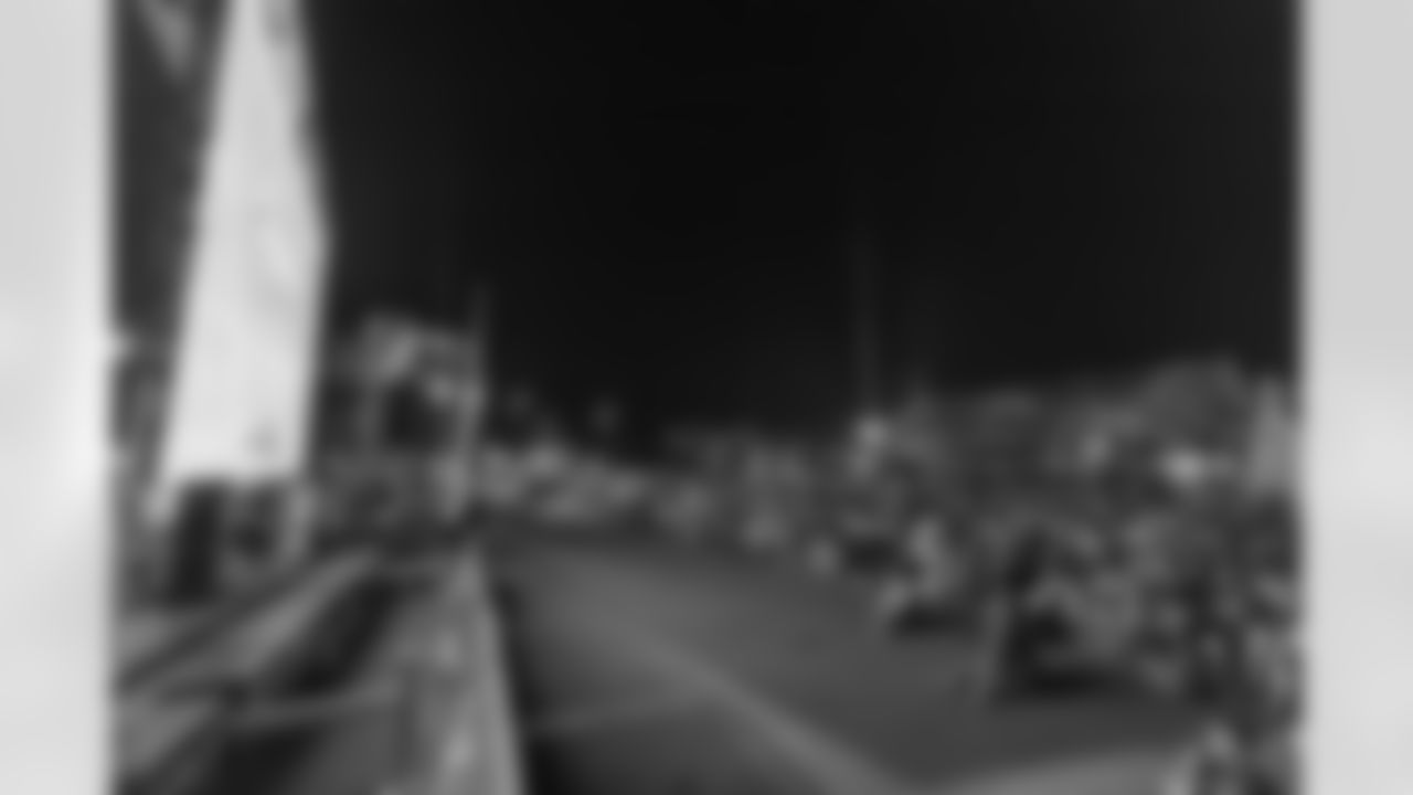 TAMPA, FL - November 23, 2025 - Fans during the Watch Party at Armature Works during the game between the Tampa Bay Buccaneers and the Los Angeles Rams. Photo By Doug DeFelice/Tampa Bay Buccaneers