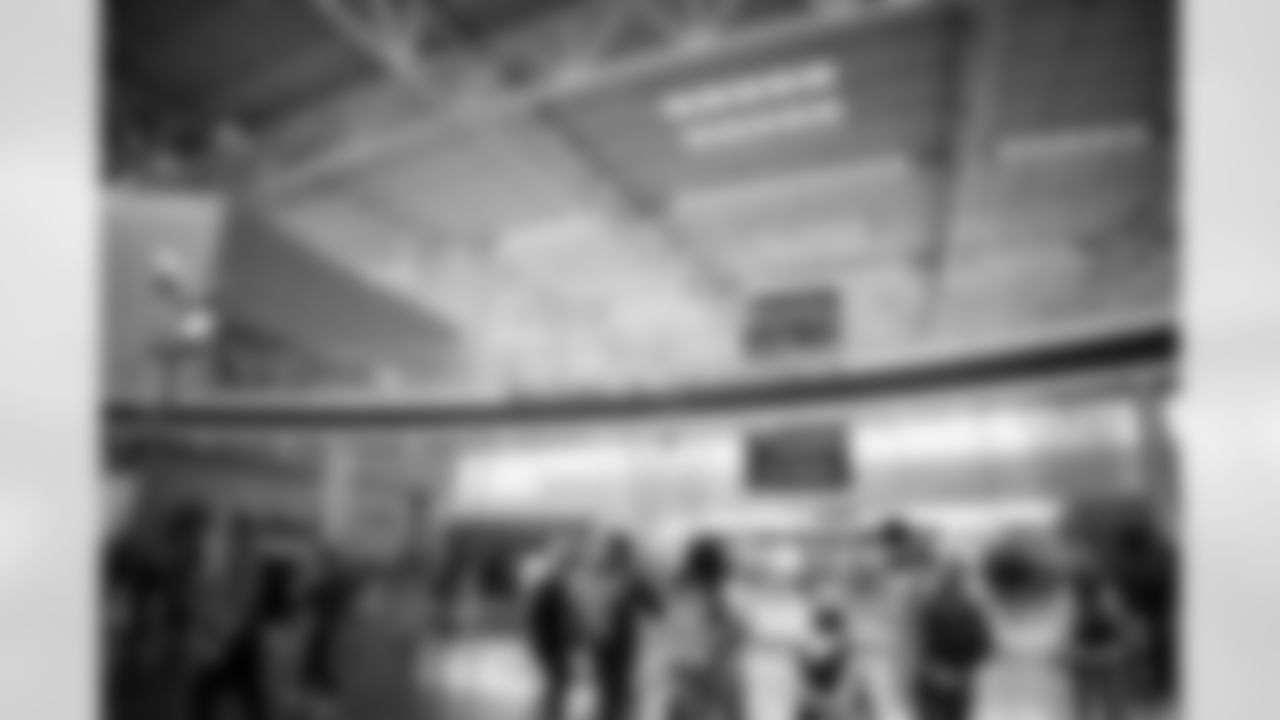 INDIANAPOLIS, IN - February 23, 2026 - Scouts arrive in Indianapolis for the 2026 NFL Combine at Lucas Oil Stadium. Photo By Tori Richman/Tampa Bay Buccaneers