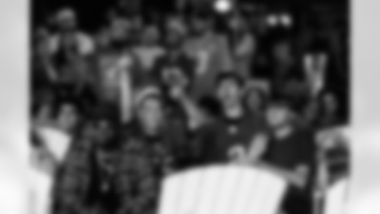 TAMPA, FL - November 23, 2025 - Fans during the Watch Party at Armature Works during the game between the Tampa Bay Buccaneers and the Los Angeles Rams. Photo By Doug DeFelice/Tampa Bay Buccaneers