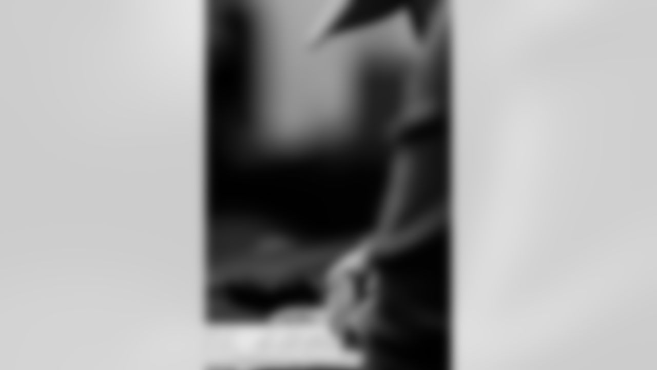 INDIANAPOLIS, IN - February 25, 2026 - Formal Interviews at the 2026 NFL Combine at Lucas Oil Stadium. Photo By Tori Richman/Tampa Bay Buccaneers