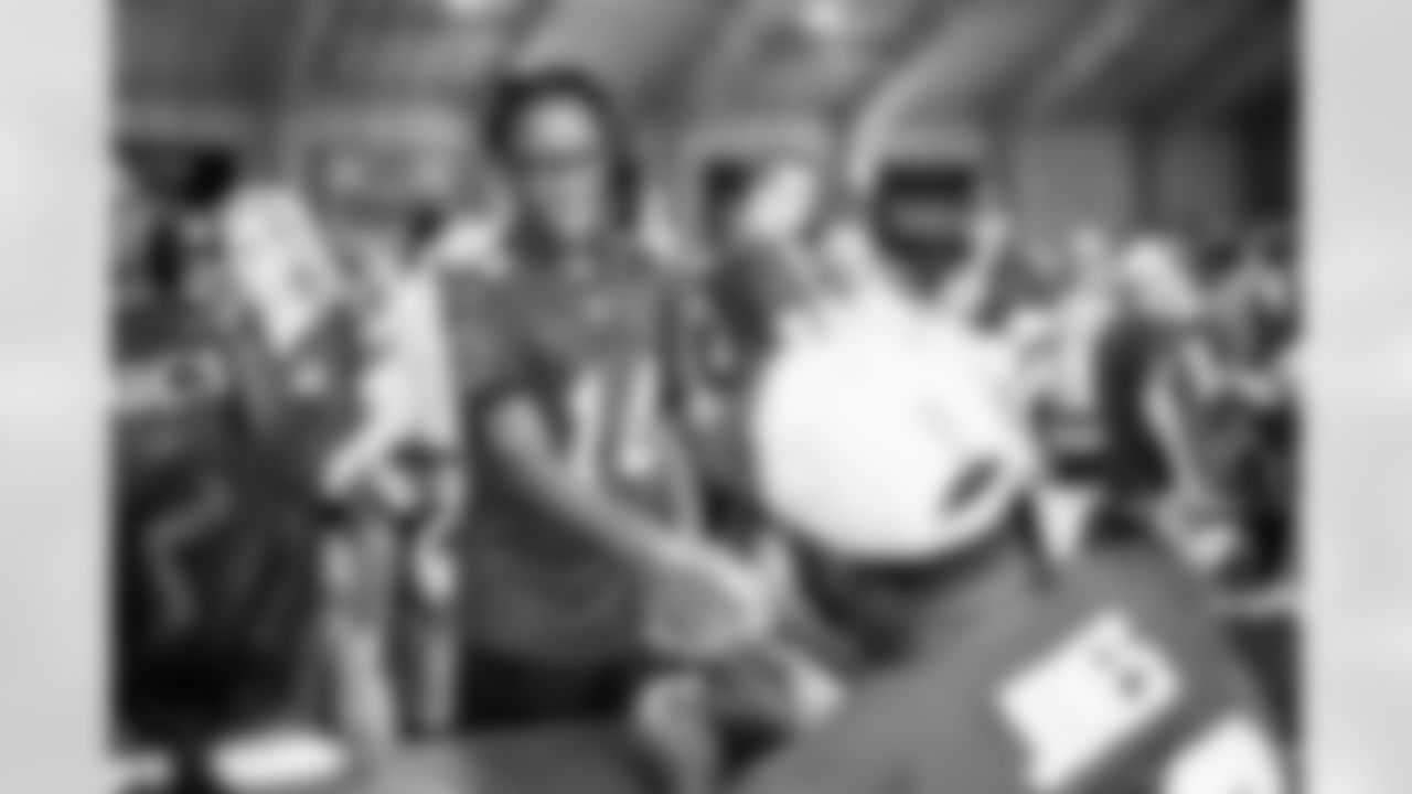 TAMPA, FL - July 30, 2024 - Fans during 2024 Training Camp Autograph Signing at AdventHealth Training Center. Photo By Tori Richman/Tampa Bay Buccaneers
