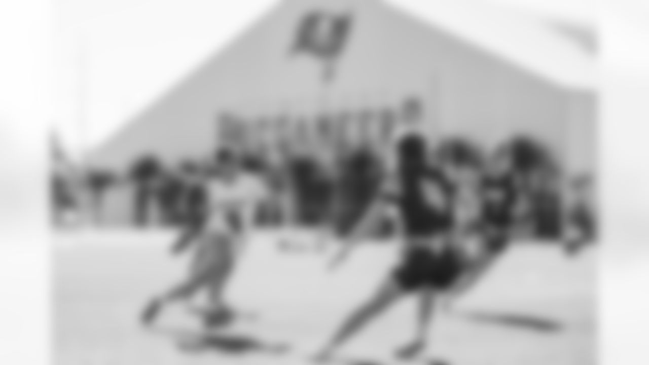 TAMPA, FL - February 10, 2026 - The 2026 Girls Flag Football Preseason Classic at AdventHealth Training Center. Photo By Tori Richman/Tampa Bay Buccaneers