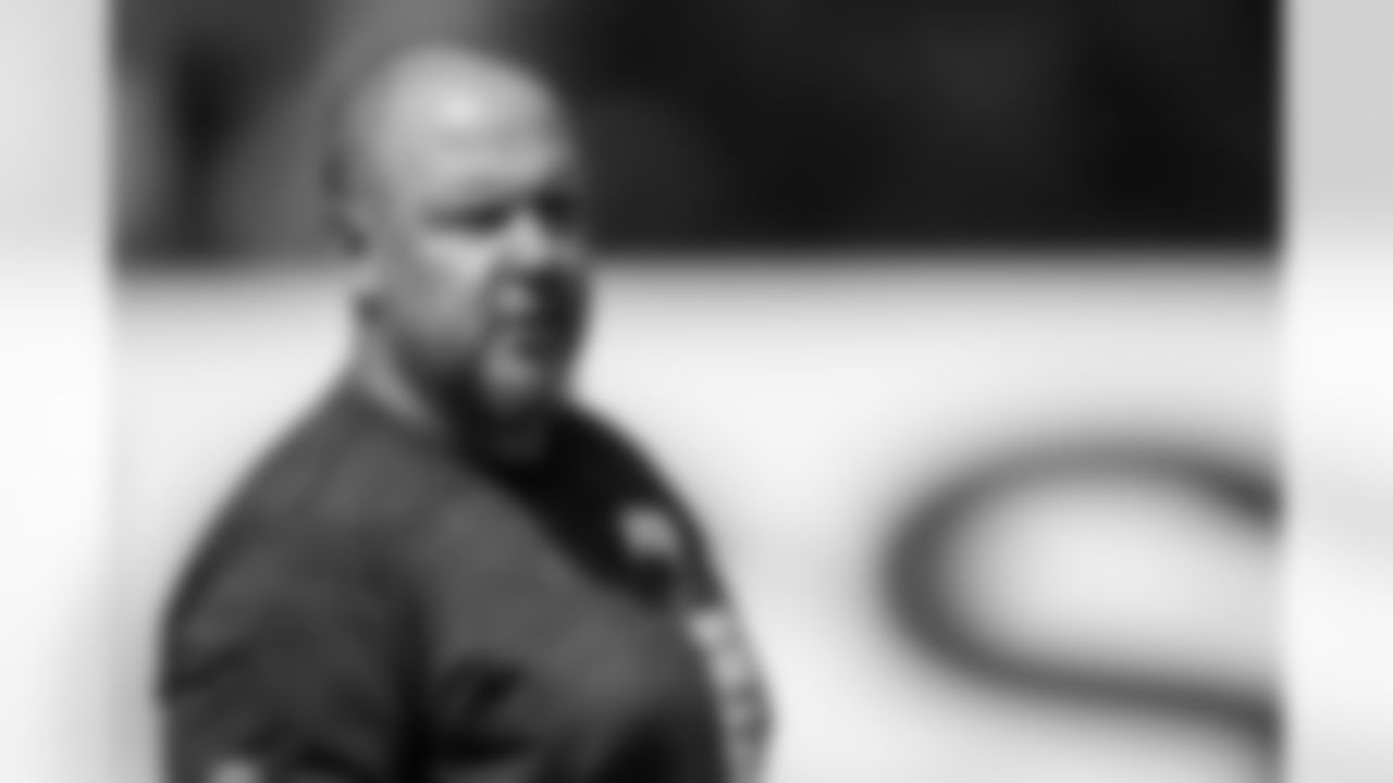 TAMPA, FL - April 22, 2025 - Assistant Strength and Conditioning Coach Chad Wade of the Tampa Bay Buccaneers during Phase 1 workouts at AdventHealth Training Center. Photo By Kyle Zedaker/Tampa Bay Buccaneers