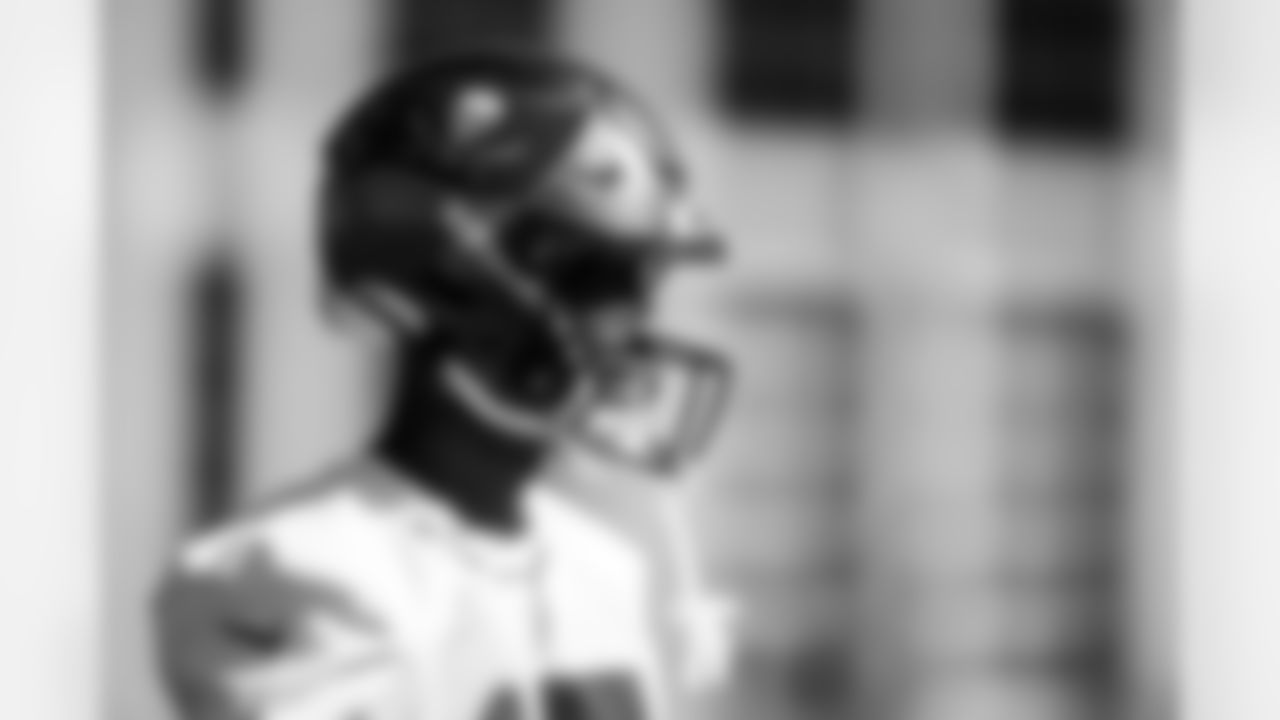 TAMPA, FL - December 24, 2025 - Wide Receiver Tez Johnson #15 of the Tampa Bay Buccaneers during practice at AdventHealth Training Center. Photo By Kyle Zedaker/Tampa Bay Buccaneers