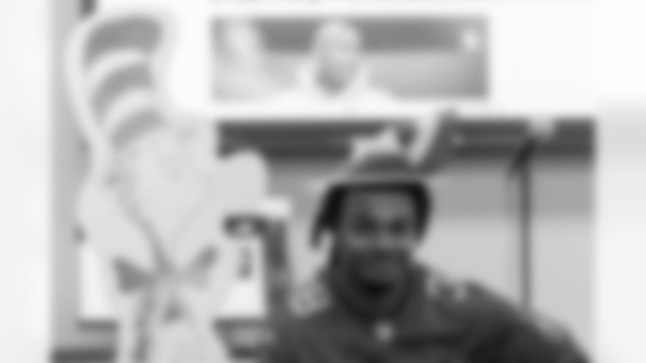 TAMPA, FL - March 03, 2026 - Safety Rashad Wisdom #38 of the Tampa Bay Buccaneers during the National Reading Month celebration hosted by The Tampa Bay Buccaneers and Dr. Seuss Enterprises at Potter Elementary School. Photo By Doug DeFelice/Tampa Bay Buccaneers