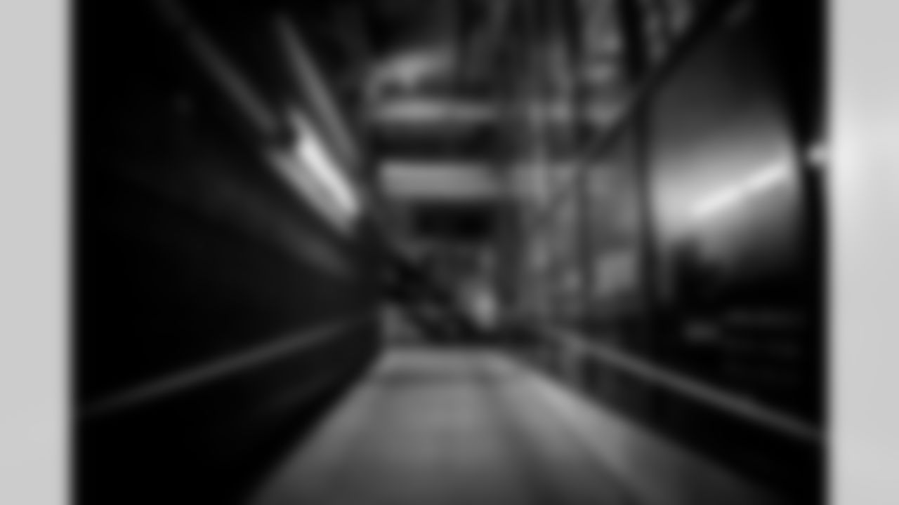 INDIANAPOLIS, IN - February 23, 2026 - The 2026 NFL Combine at Lucas Oil Stadium. Photo By Tori Richman/Tampa Bay Buccaneers