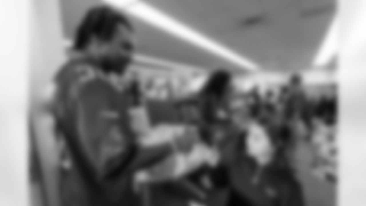 TAMPA, FL - March 03, 2026 - Safety Rashad Wisdom #38 of the Tampa Bay Buccaneers during the National Reading Month celebration hosted by The Tampa Bay Buccaneers and Dr. Seuss Enterprises at Potter Elementary School. Photo By Doug DeFelice/Tampa Bay Buccaneers