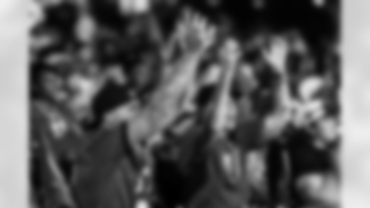 TAMPA, FL - November 23, 2025 - Fans during the Watch Party at Armature Works during the game between the Tampa Bay Buccaneers and the Los Angeles Rams. Photo By Doug DeFelice/Tampa Bay Buccaneers