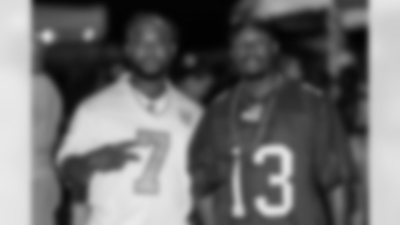 TAMPA, FL - November 23, 2025 - Fans during the Watch Party at Armature Works during the game between the Tampa Bay Buccaneers and the Los Angeles Rams. Photo By Doug DeFelice/Tampa Bay Buccaneers