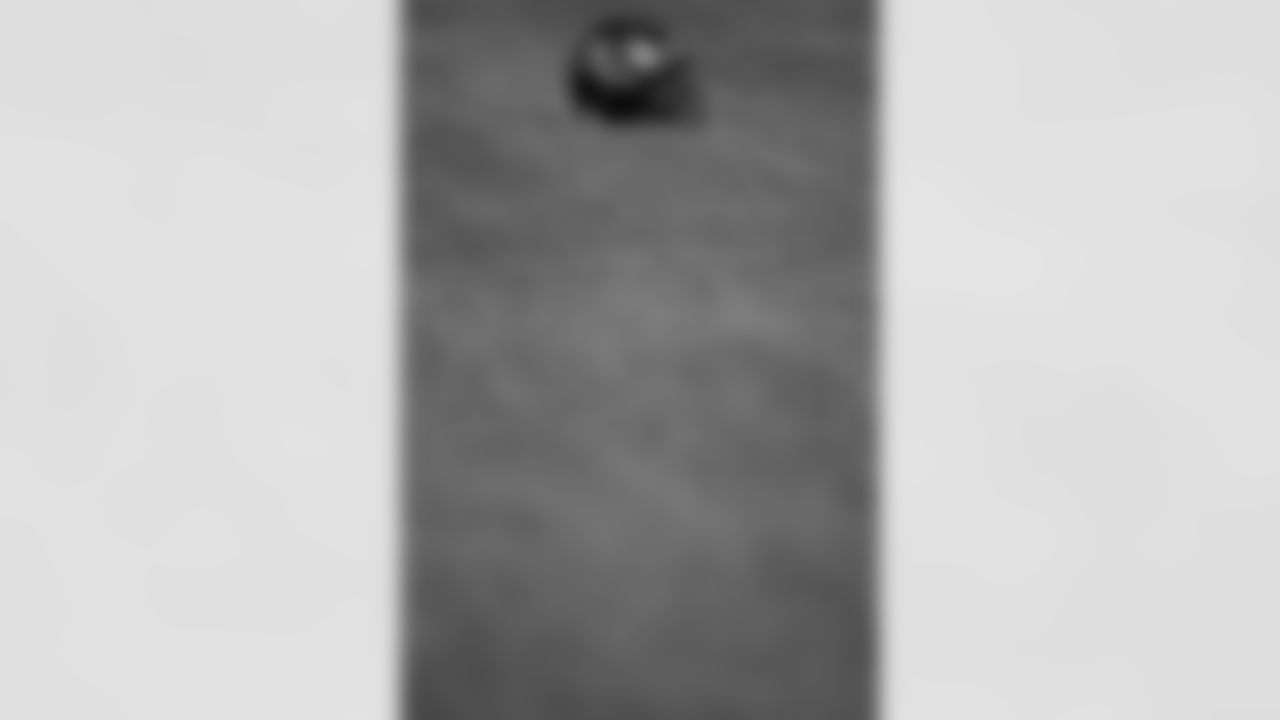 TAMPA, FL - November 28, 2025 - Helmet during practice at AdventHealth Training Center. Photo By Kyle Zedaker/Tampa Bay Buccaneers