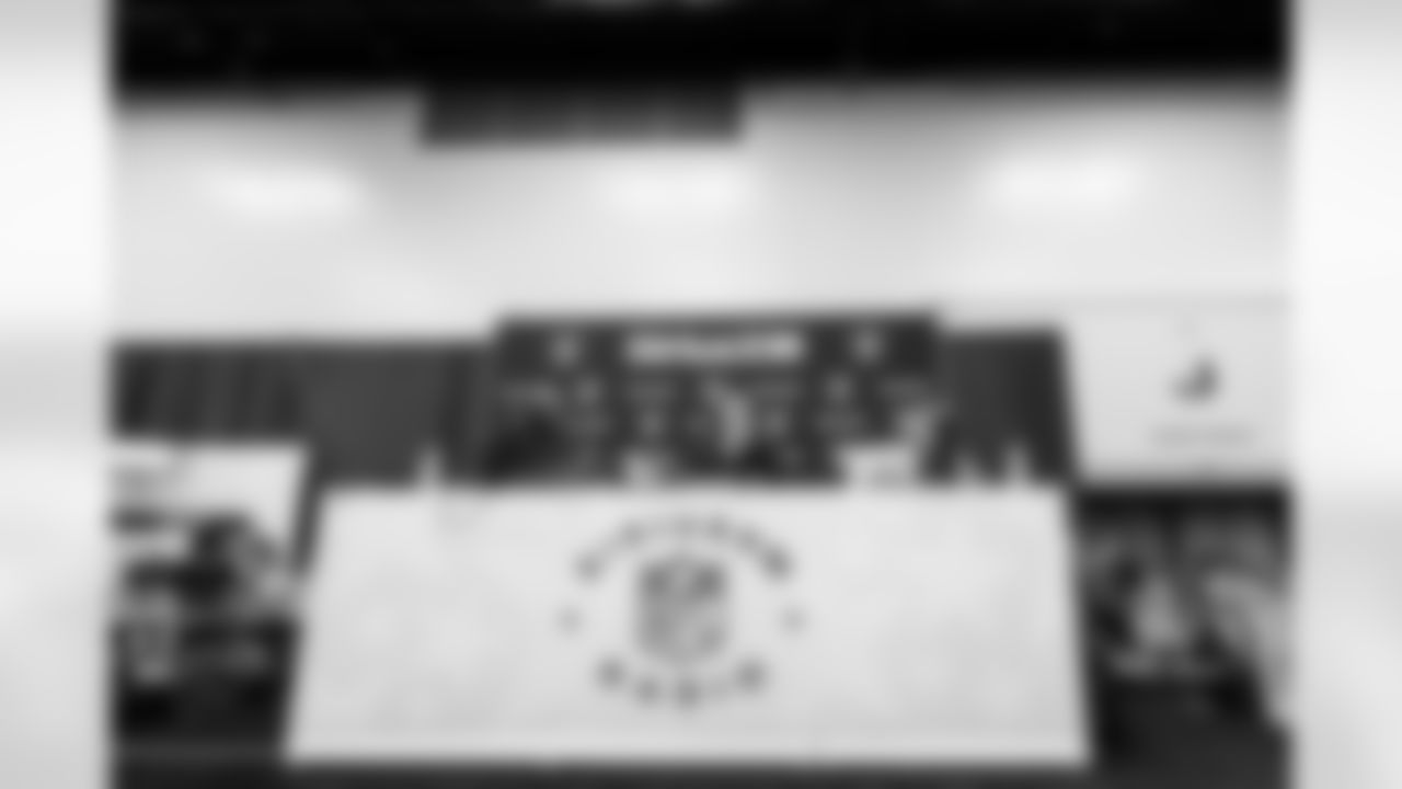 INDIANAPOLIS, IN - February 24, 2026 - General Manager Jason Licht during Media Day at the 2026 NFL Combine. Photo By Tori Richman/Tampa Bay Buccaneers