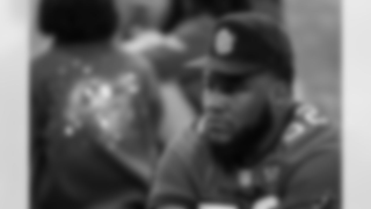 TAMPA, FL - December 16, 2025 - The final session of the Player-Student Mentoring Program at AdventHealth Training Center. Photo By Kyle Zedaker/Tampa Bay Buccaneers