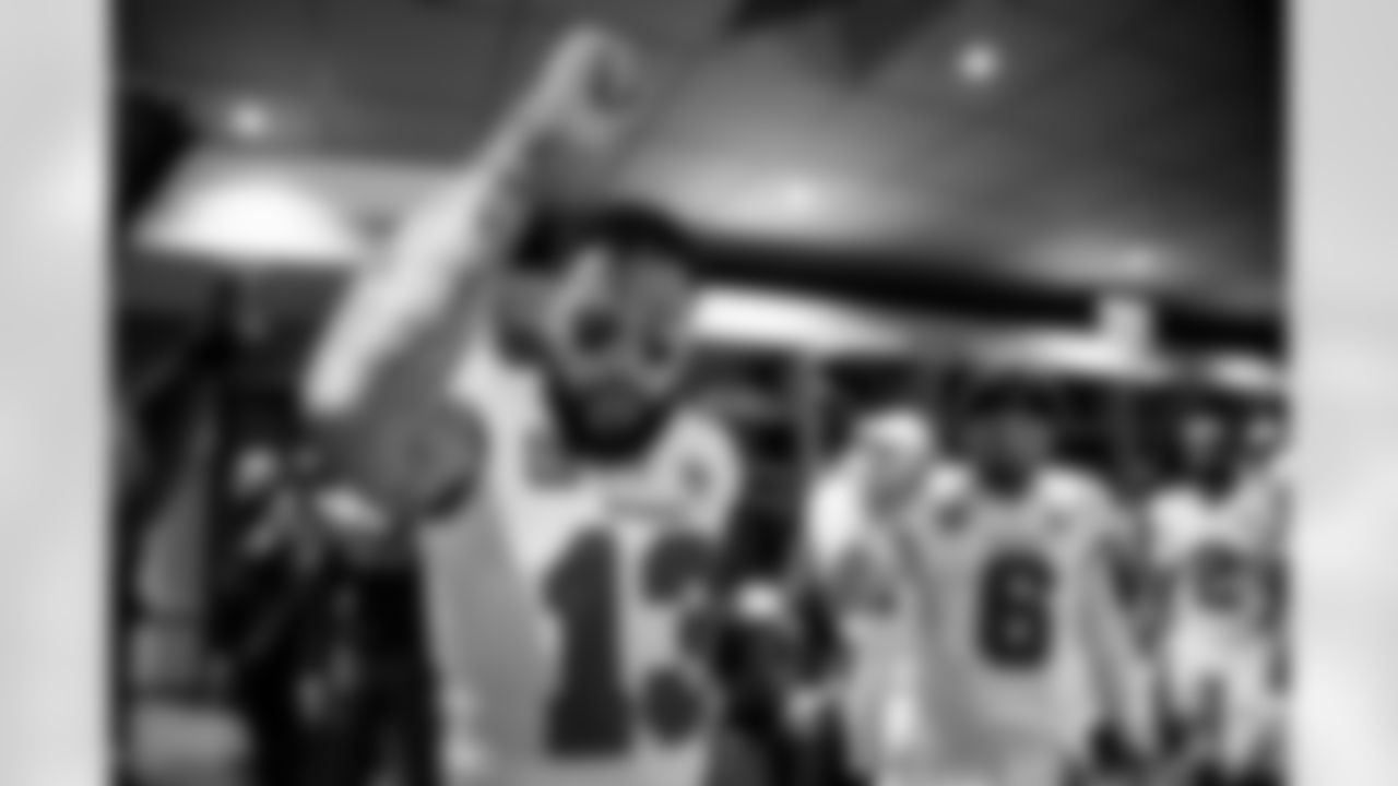 MIAMI GARDENS, FL - December 28, 2025 - Wide Receiver Mike Evans #13 of the Tampa Bay Buccaneers before the game between the Tampa Bay Buccaneers and Miami Dolphins. The Bucs lost the game, 20-17. Photo By Kyle Zedaker/Tampa Bay Buccaneers